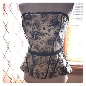 White House Black Market Corset Top